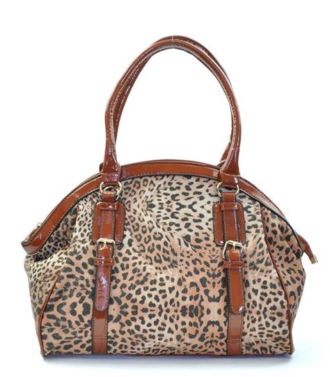 leopard print jacquard handbags